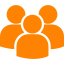 multiple users silhouette Icon